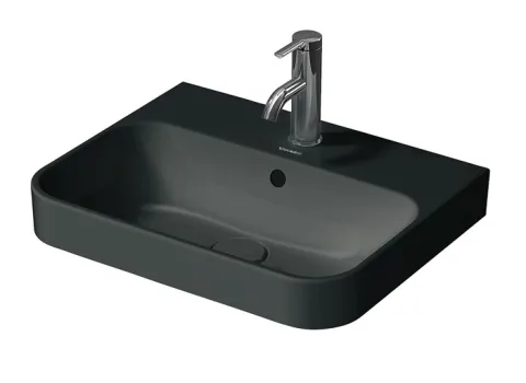Duravit Aufsatzbecken Happy D plus in Anthrazit, matt freigestellt