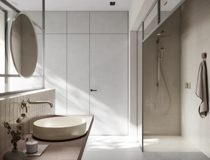 Waschbecken BetteLiv in einem hellen Badezimmer 