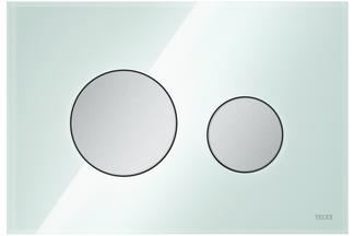 Betätigungsplatte in mintgrün und Tasten in chrom matt