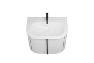 Waschtischeinheit mit Mineralgusswaschtisch und Unterschrank Lavo2.0