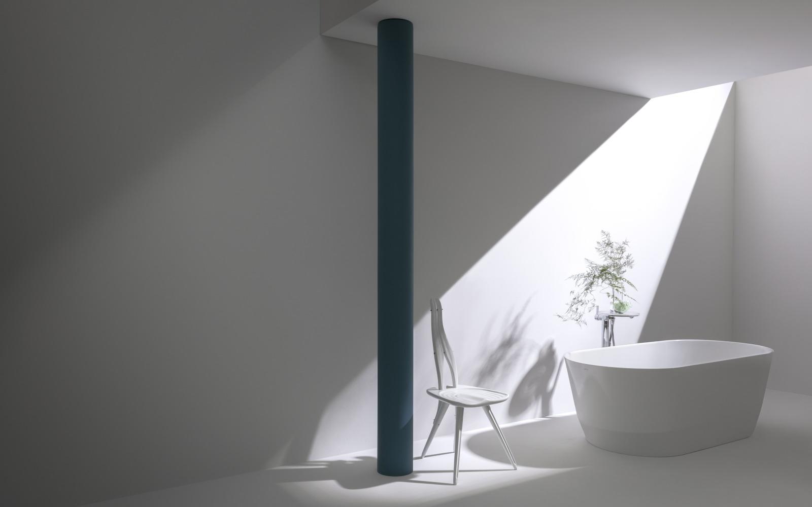 freistehende Badewanne aus Marbond aus der Serie Pro